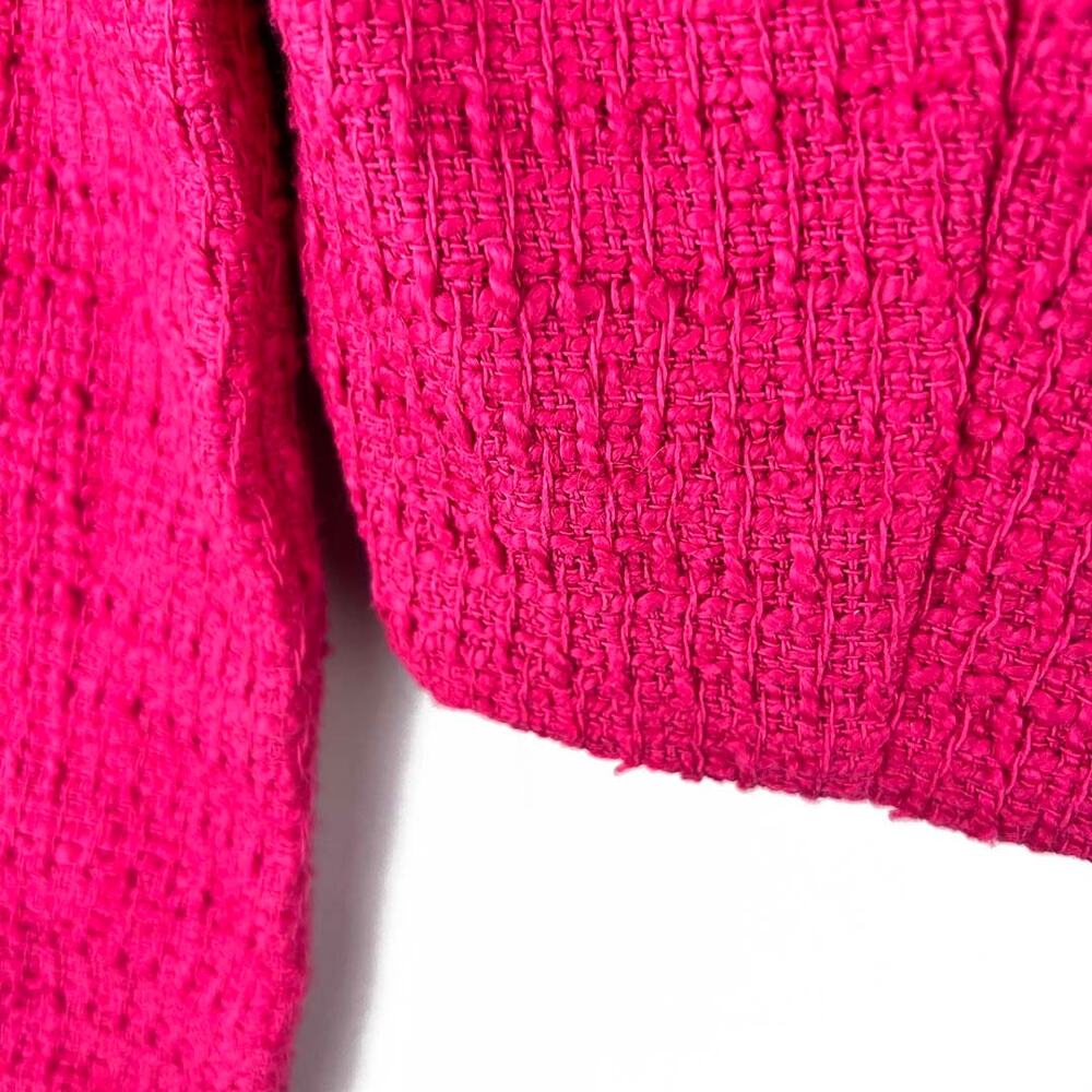 ZARA Tweed Structured Crop Blazer Size Small NWT - Picture 11 of 13